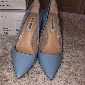 Brand new work once Steve Madden Baby Blue Heels